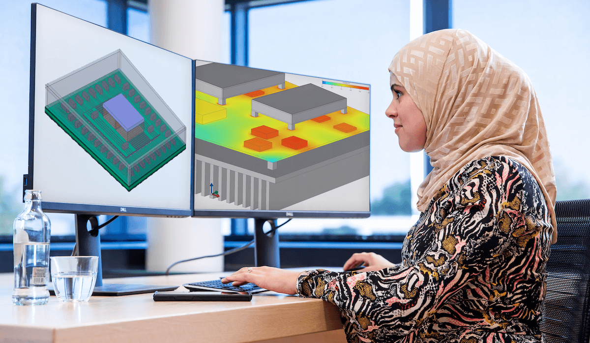 Siemens’ Embeddable BCI-ROM technology enables accurate reduced order thermal models of IC packages to be shared for 3D CFD thermal analysis in the electronics supply chain. (Image credit: Siemens Digital Industries Software)