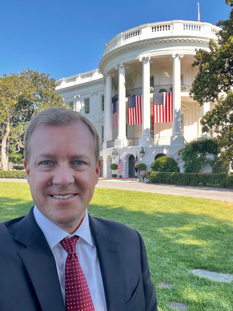 Rick Wallace at the signing of the CHIPS and Science Act 2022