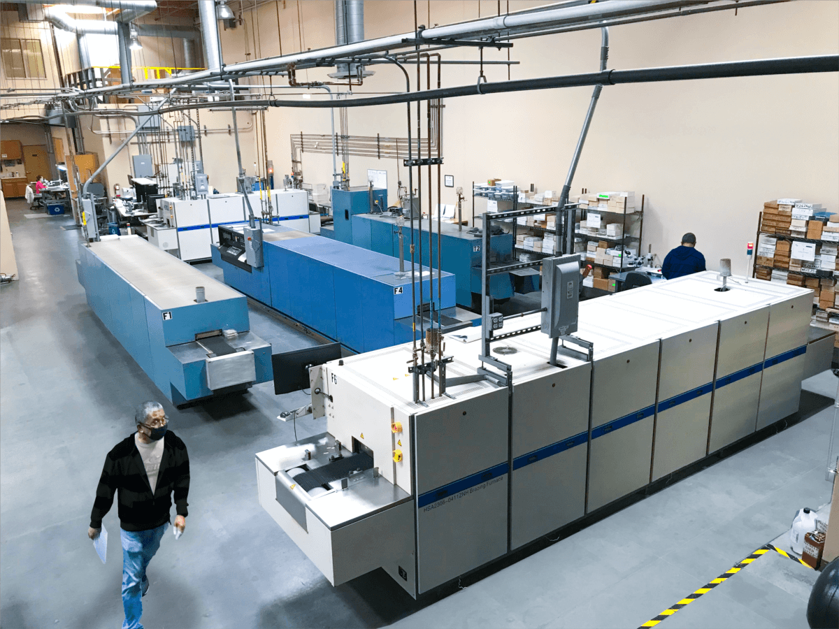 Figure 3. Belt furnaces for package manufacturing