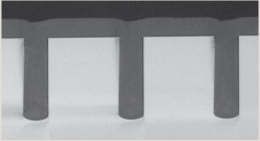 Polymer filled TSVs, Courtesy of EV Group