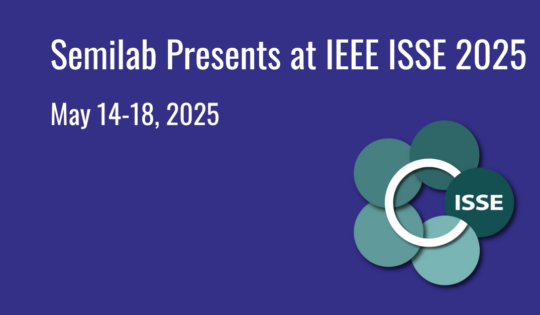 Semilab presents at IEEE ISSE 2025