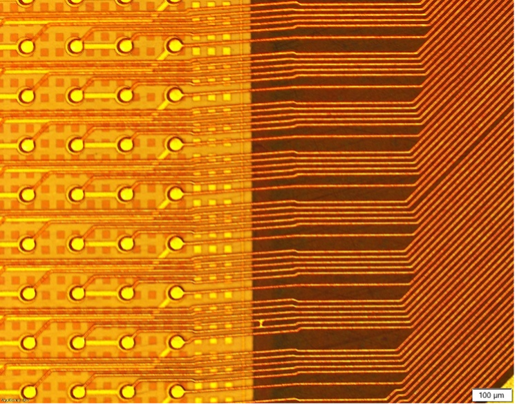 Figure 14: Overview of adapted 5 µm L/S RDL