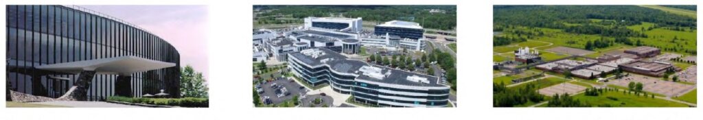 Figure 2: IBM Microelectronics Research Lab; Albany R&D Facility, and IBM Bromont. (Source: IBM).